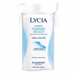 Lycia Quadrotti Morbido Strucco Viso e Occhi 12 pz Cotone idrofilo