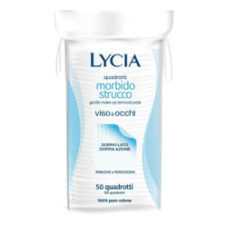 Lycia Quadrotti Morbido Strucco Viso e Occhi 12 pz Cotone idrofilo
