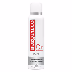 Borotalco Pure Clean, Unisex, Deodorante, Deodorante a spruzzo, Spray, 150 ml, 48 h