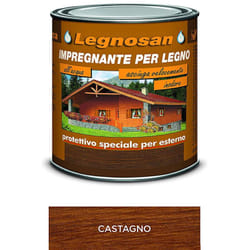 Veleca - Impregnante all'Acqua per Legno Esterno Legnosan 750 ml Castagno
