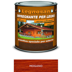 Veleca - Impregnante all'Acqua per Legno Esterno Legnosan 750 ml Mogano