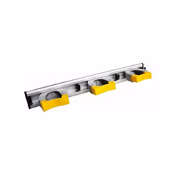 Alluminio - Ganci Pet Funzionamento A Pressione 3Posti Appendiscopa E Attrezzi 4 Ganci Strofinaccio Fissaggio A Muro Con Tass ...