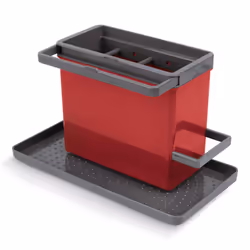Metaltex Tidy-Tex, Contenitore per lavandino, Libera installazione, Rosso, Grigio, Acrilonitrile butadiene stirene (ABS), Pla ...