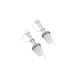 Set di 2 tappi versatori in acciaio inox/plastica Menaje Metaltex