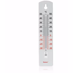 Termometro per interni ed esterni in plastica ABS.