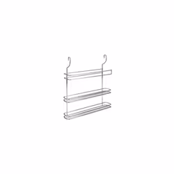 MENSOLA PER CORRIMANO DA PARETE A TRE RIPIANI INTERAMENTE CROMATA MISURA 35X8X41 CM METALTEX. IDEALE COME BASE DI APPOGGIO PE ...