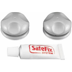 Elementi di Fissaggio Eureka Metaltex 2 Ganci di Supporto e Silicone