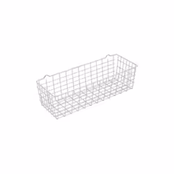Cesto Pandino a rete in metallo bianco, utile portaoggetti. Dimensioni 33x12x9 Cesto Pandino Rete Bianco 361700- SPECIFICHE D ...