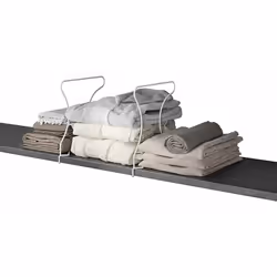 separatori armadio set 2 pz wally Metaltex Separatori armadio Wally in set 2 pz di Metaltex realizzato in fil di ferro rivest ...