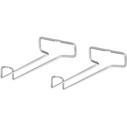 Rail-Set di 2 portabicchieri da Vino Polytherm, 26 x 11 x 4 cm, Rivestimento, Grigio, Piccolo, 2 unità - Metaltex
