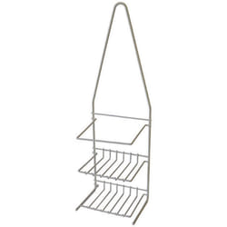 Metaltex - Supporto a 2 piani per doccia ellipse - cm.14x10x45