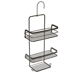 Rastrelliera per Doccia con Gancio a 3 Livelli Nera Metaltex