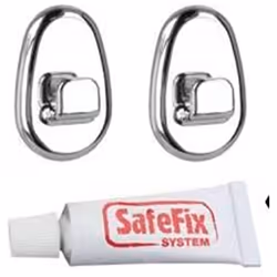 SET 2 GANCI CROMATI + COLLA EXTRA FORTE SAFE FIX SET 2 GANCI CROMATI + COLLA EXTRA FORTE SAFE FIX