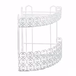 MENSOLA ANGOLARE 2 PIANI CM 25X25X31 FLORENZ MENSOLA ANGOLARE 2 PIANI CM 25X25X31 FLORENZ
