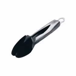 Pinze per cucinare e servire Materiale: acciaio inossidabile e silicone nero lavabile in lavastoviglie