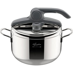 Lagostina - Irradial Control Lagoeasy'UP Pentola a Pressione 5 l in Acciaio Inox 18/10 ø 22 cm, Pentola Induzione e Gas, Coperchio con Apertura