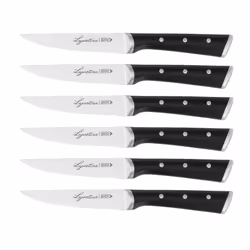 Lagostina 014458500106, Coltello da bistecca, 11 cm, Acciaio inox, 6 pz