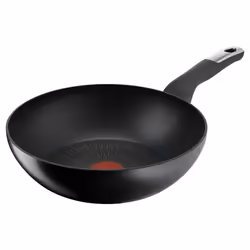 Lagostina Unlimited, Rotondo, Wok/padella per cottura al salto, Nero, Titanio, Alluminio, Tecnologia Thermo-Spot