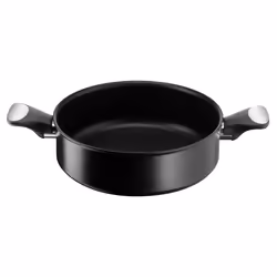 Lagostina Unlimited, Rotondo, Nero, Alluminio, Titanio, Nero, Acciaio inox, Ceramica, Elettrico, Gas, Alogena, Induzione
