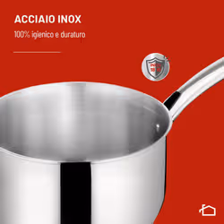 Lagostina Talento, Pentola con coperchio, acciaio inox, induzione e gas, 22 cm - Vista aggiuntiva 5