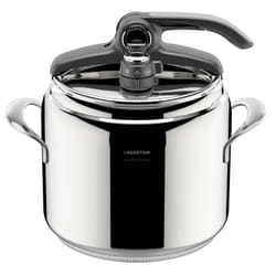 Lagostina 8910000183 Diva, Pentola a pressione, Acciaio inox, induzione e gas, accessori inclusi, cm. 24,L. 9