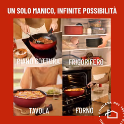 Lagostina Ingenio Rubino, Set padelle, Antiaderente, Manico rimovibile, Induzione e gas, 7 pz - Vista aggiuntiva 5