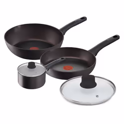 Lagostina Cucina Eco, Set 5 pezzi, Set misto, Nero, Alluminio, Titanio, Nero, Bachelite