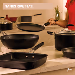 Lagostina Tempra® Padella 24cm, rivestimento antiaderente Titanium, adatta all'induzione, manici rivettati, nero - Vista aggiuntiva 4