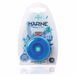 Arexons - Deodorante auto my world, profumatore da bocchetta in gel concentrato, fragranza marine