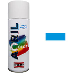 Arexons - Smalto Spray Acricolor Vernice Acrilica per Metallo Legno Muro Interno Esterno - Colore: Blu Chiaro