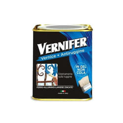 Arexons Smalto Vernice Vernici Gel 750 mL Antiruggine Vernifer Vari Colori (Nero Satinato - 4886)