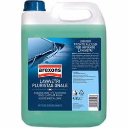 Detergente liquido per vaschetta ad azione sgrassante, ideale per una perfetta pulizia dei parabrezza di auto. Non lascia alo ...