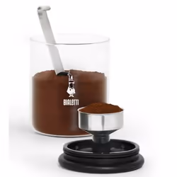 Bialetti DCDESIGN07 recipiente Rotondo Vetro Nero, Trasparente