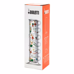 Bialetti L'Omino Italiano tazza Multicolore Espresso 6 pz