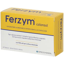 Specchiasol Ferzym Colonsol Integratore Flora Batterica Intestinale 40 Capsule
