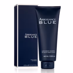 Arrogance Blue Gel Doccia Corpo e Capelli 400 ml, Gel doccia, 400 ml, Adulti, Uomo, Corpo e capelli, Pelle universale