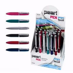 Niji 3814, Fermaglio, Penna a sfera retrattile a clip, Ricaricabile, 24 pz