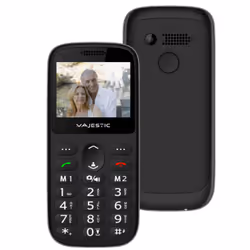 New Majestic TLF-Sileno 72, Barra, SIM singola, 5,87 cm (2.31"), 0,3 MP, 800 mAh, Nero