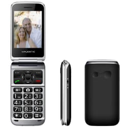 New Majestic TLF-SILENO 82 FLIP 112 g Nero Telefono per anziani