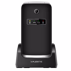 New Majestic TLF-SILENO 82 FLIP 112 g Nero Telefono per anziani