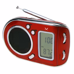 New Majestic RT 21M, Portatile, Analogico, AM, FM, SW, LCD, Rosso, Esterno