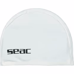 SEAC 8002908384666, Bianco, Berretto, Unisex, Adulto, Nuoto, Elastan, Poliammide