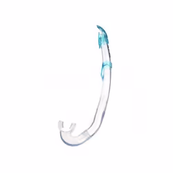 SEAC Flash, A forma di J, Adulto, Blu, Trasparente, Boccaglio asciutto, Plastica, Silicone