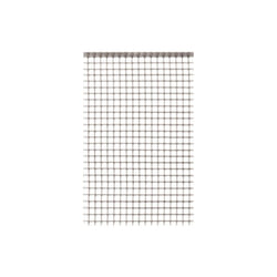 TENAX 62345502 Quadra 10 Argento 1,00 x 50 m, Rete Protettiva in Plastica per Cancelli e Recinzioni