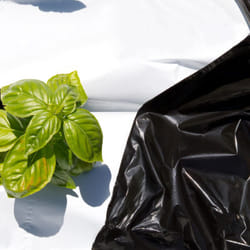 Tenax - Black White Cover 1,40x10 m Bianco/Nero, Film Antierbacce per Pacciamatura, Forzante della Maturazione