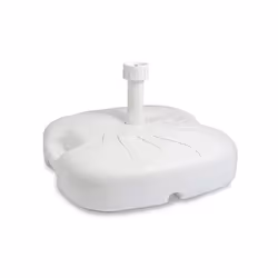 BASE PER OMBRELLONE IN PLASTICA, DA RIEMPIRE CON ACQUA O SABBIA Colore: BIANCO Misure: 44X44X12 CM Dimensioni Imballaggio Pes ...