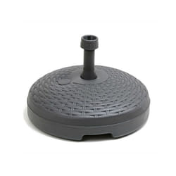 Base per Ombrellone Rotonda Effetto Ratan Antracite 30 lt