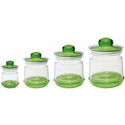 In termoplastica certificata per alimenti, facile da pulire, tappo bombato, colori assortiti.