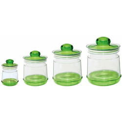 Cosmoplast - Barattolo Contenitore per Alimenti Rotondo Ø13xh16 cm 1 Litro - Barocco