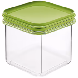Barattolo quadrato milleusi. Impilabile, funzionale e resistente. Pratico da usare. In plastica per uso alimentare. Barattolo ...